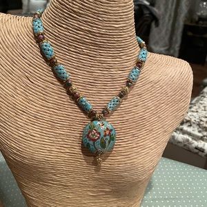 Cloisonné necklace